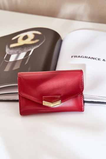 laqué Portefeuille femme couleur rouge Rahner