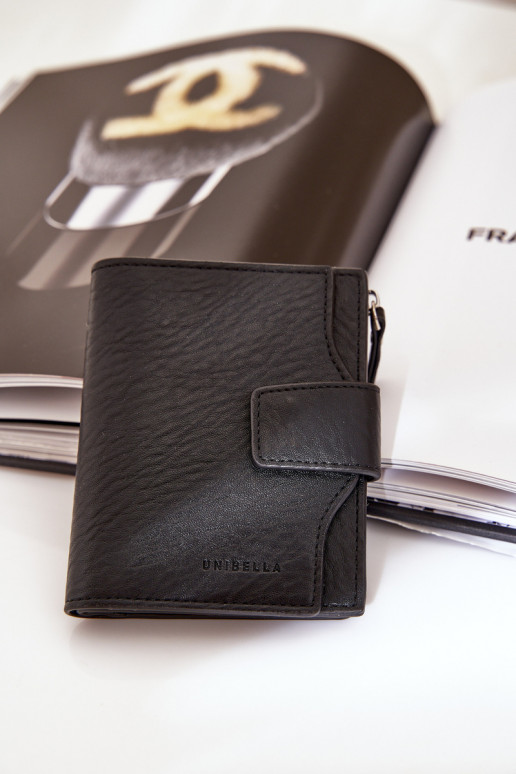 Damenbrieftasche Eko Leder schZuarze Farbe Jezorea Damenbrieftasche Eko Leder schZuarze Farbe Jezorea