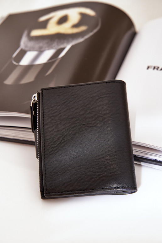 Portefeuille femme Eko Cuir couleur noire Jezorea