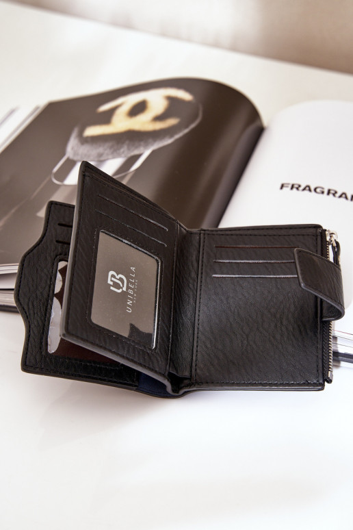 Portefeuille femme Eko Cuir couleur noire Jezorea