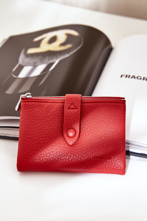Eko Cuir Portefeuille femme couleur rouge Bronica