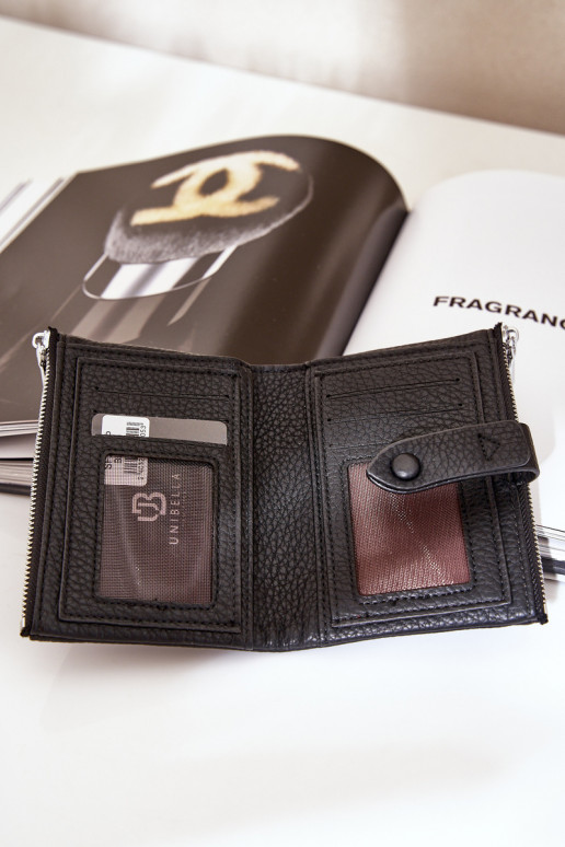 Eko Cuir Portefeuille femme couleur noire Bronica