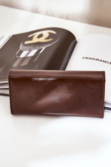 Eko Cuir Gładki Portefeuille femme CzekoladoÀy Erolia 2