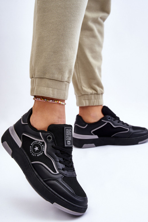 Baskets de sport femmes Big Star LL274443 noires et grises