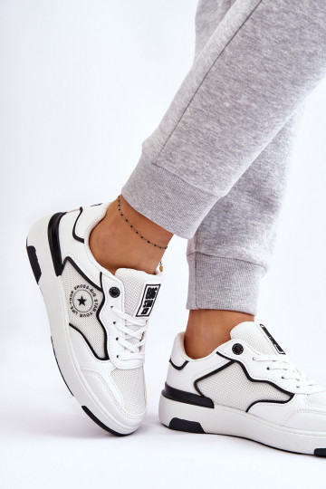 Baskets de sport femmes Big Star LL274440 blanches et noires