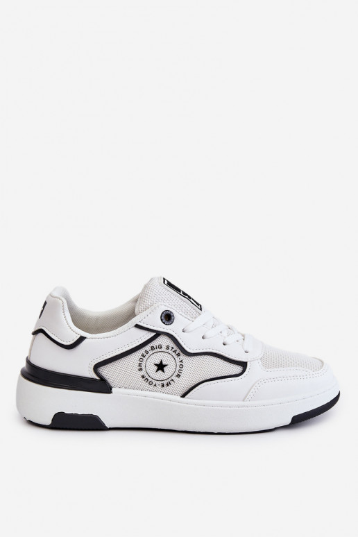 Damen-Sneaker im sportlichen Stil Big Star LL274440 in Weiß und Schwarz