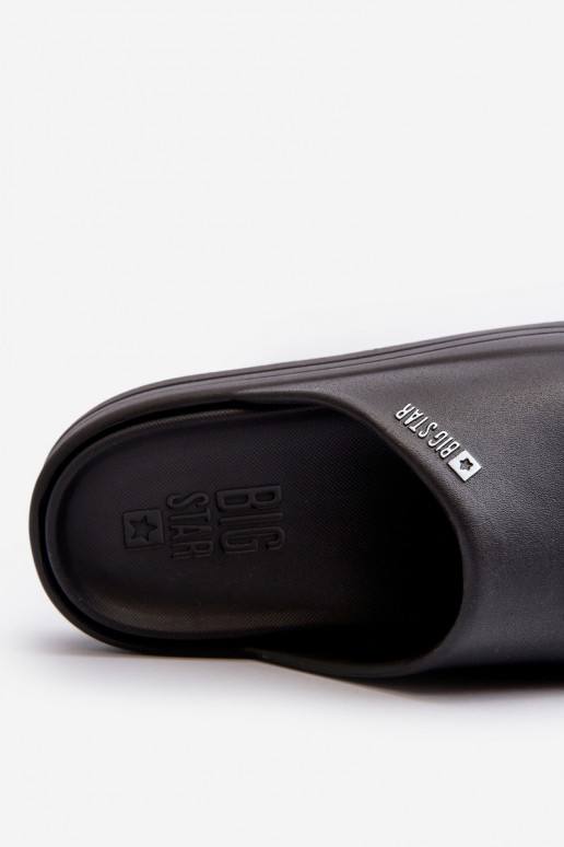 Damenhausschuhe mit einer Plattform Big Star NN274A037 schZuarze Farbe