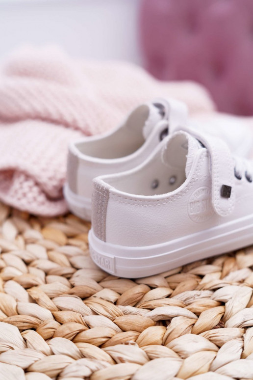Puéril Peau chaussures décontractées BIG STAR EE374035 couleur blanche