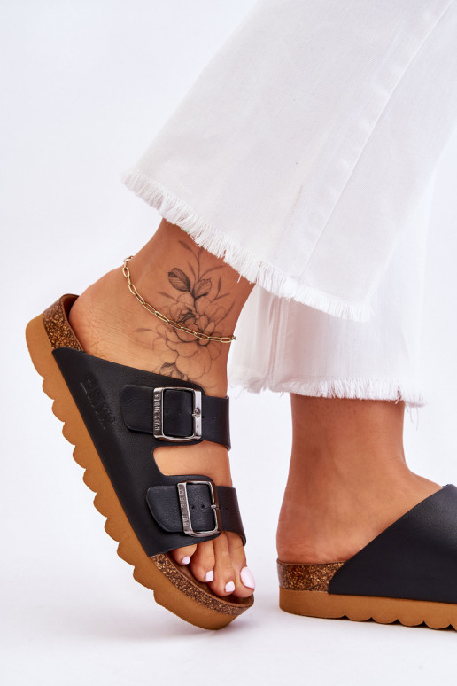Klassiek dames pantoffels Big Star LL274477 zwart