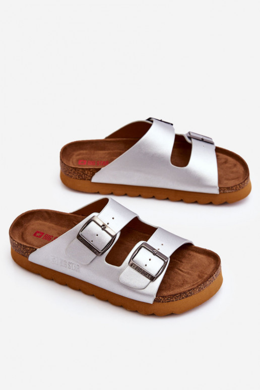 Klassiek dames pantoffels Big Star LL274476 zilver