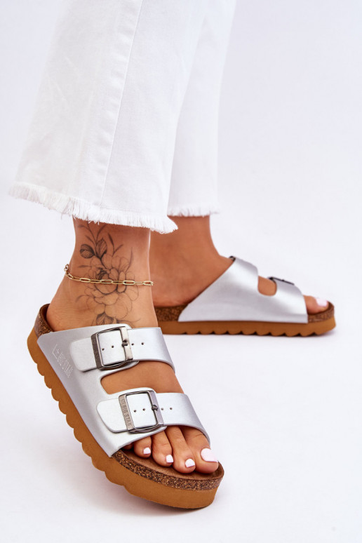 Mules classiques pour femmes Big Star LL274476 couleur argent