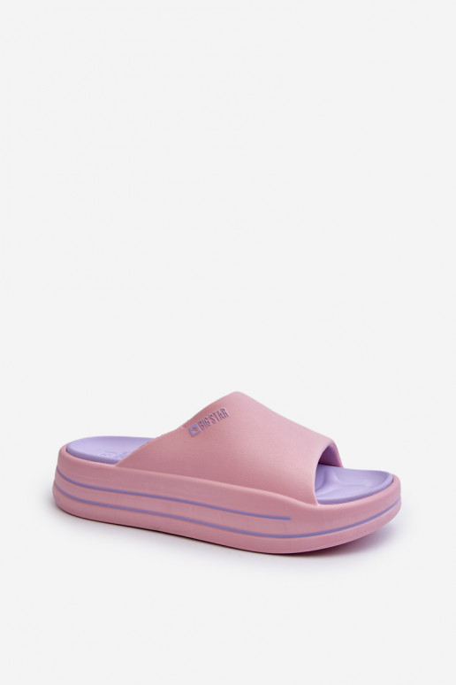 Mules avec plateforme Big Star NN274A035 roses