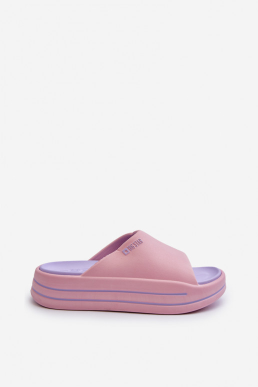 Mules avec plateforme Big Star NN274A035 roses
