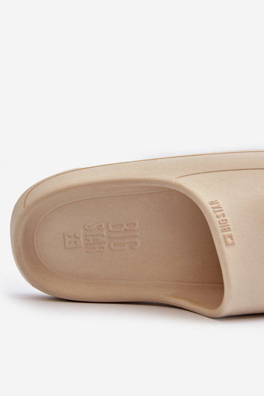 Eenvoudig Damespantoffels Big Star NN274A040 beige Eenvoudig Damespantoffels Big Star NN274A040 beige