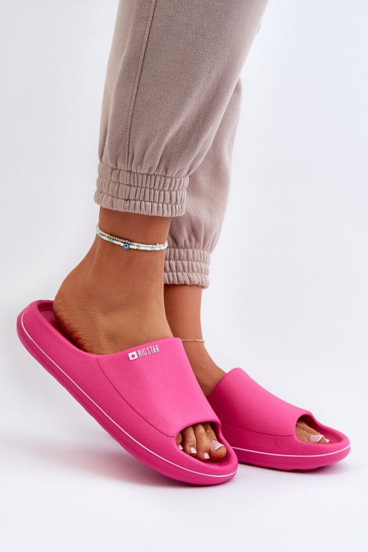 Damen Pantoletten Big Star NN274A041 in Rosa