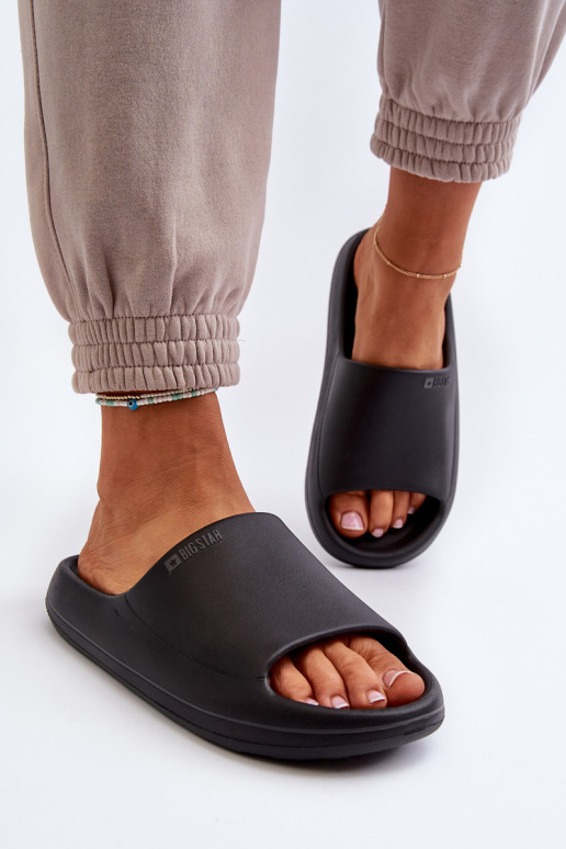 Dames pantoffels Big Star NN274A042 zwart
