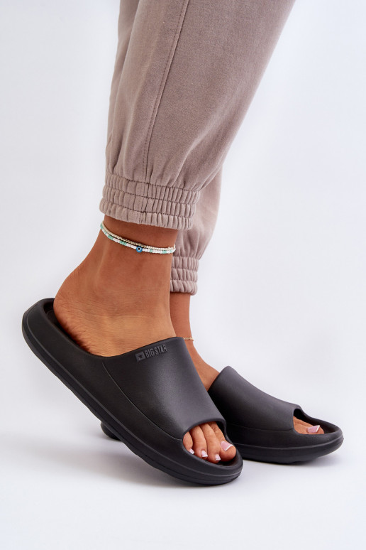 Pantoufles pour femmes Big Star NN274A042 couleur noire  Pantoufles pour femmes Big Star NN274A042 couleur noire