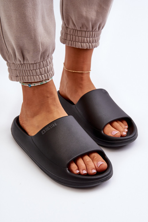 Pantoufles pour femmes Big Star NN274A042 couleur noire  Pantoufles pour femmes Big Star NN274A042 couleur noire