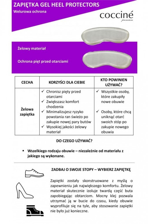 Coccine Gel Hielbeschermers hielbeschermers