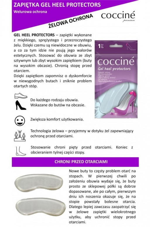 Coccine Gel Talon Protecteurs protège-talon