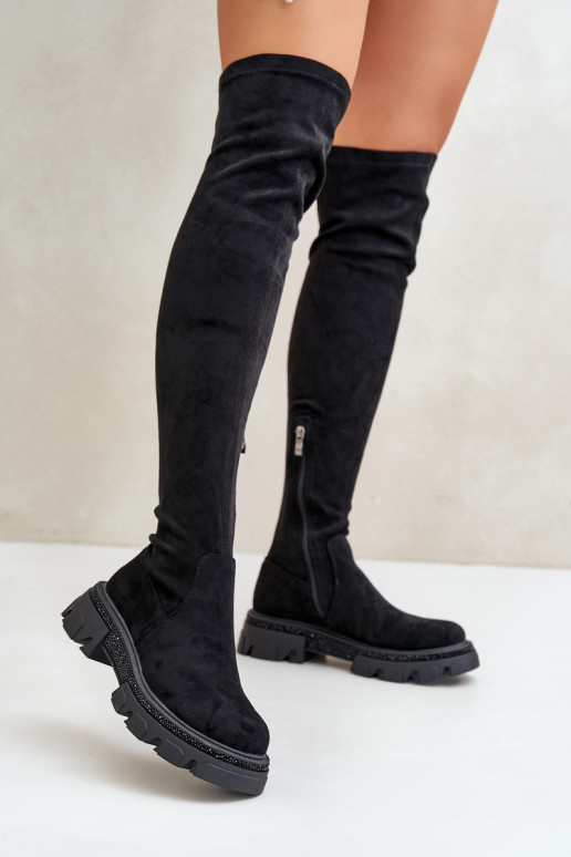 Bottes hautes pour femmes au-dessus... Bottes hautes pour femmes au-dessus...