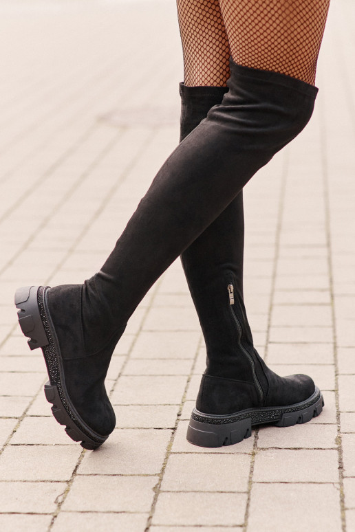 Bottes hautes pour femmes au-dessus... Bottes hautes pour femmes au-dessus...