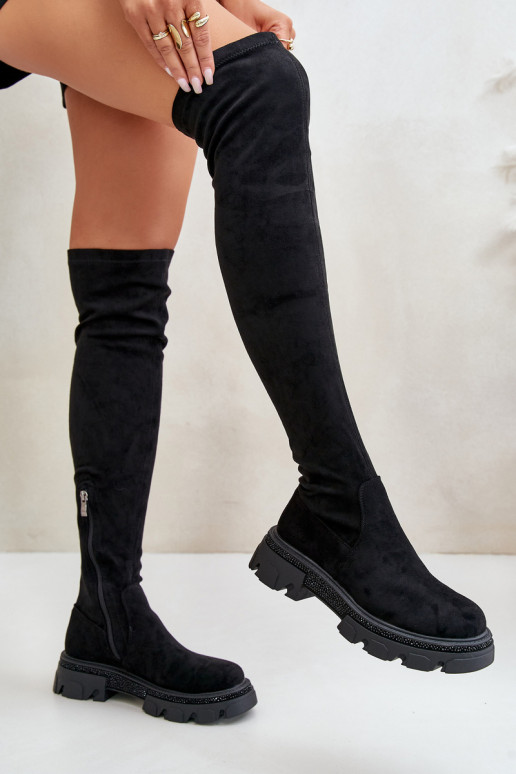 Bottes hautes pour femmes au-dessus... Bottes hautes pour femmes au-dessus...