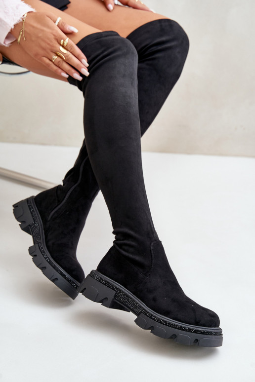 Bottes hautes pour femmes au-dessus... Bottes hautes pour femmes au-dessus...