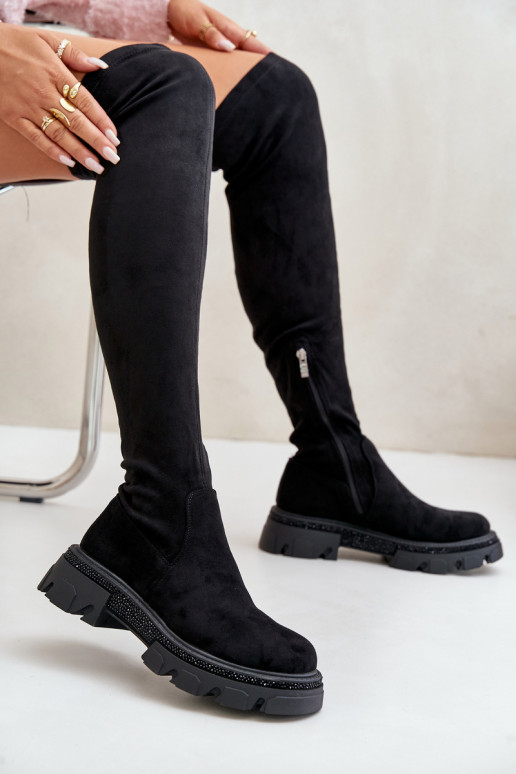 Bottes hautes pour femmes au-dessus... Bottes hautes pour femmes au-dessus...