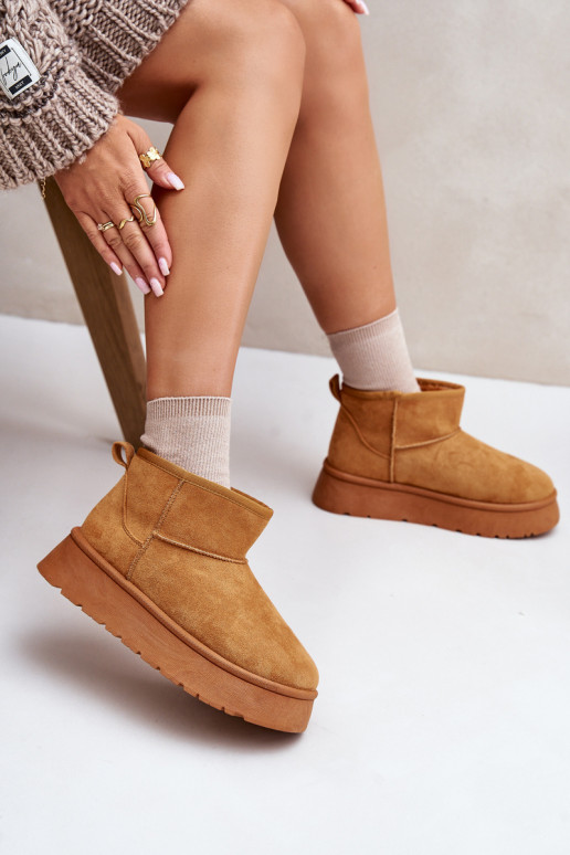 Niedrige gefütterte Schneestiefel mit... Niedrige gefütterte Schneestiefel mit...