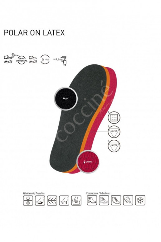 Coccine Dziecięca Binnenzool ZimoIna Polar Op Latex Do INycinania 19-35 Coccine Dziecięca Binnenzool ZimoIna Polar Op Latex Do INycinania 19-35