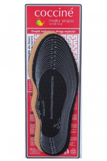 Coccine Semelles Cuir pour Enfants sur Latex à Découper 19-35