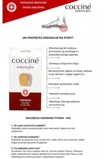 COCCINE ORTHO DAN Fersensocken Ermöglicht Ostrogi PiętoZue 2