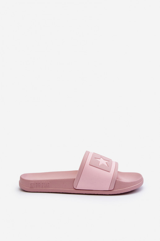 Feminin Hausschuhe Big Star NN274A647 pinke Farbe