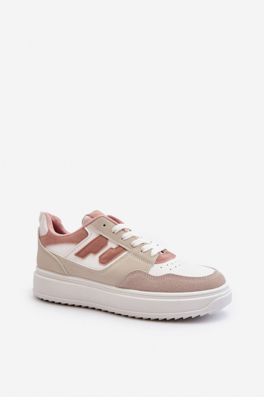 Le bas des femmes Chaussures modèle baskets beige Regines Le bas des femmes Chaussures modèle baskets beige Regines