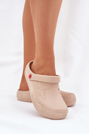 Feminin Leichte Hausschuhe Big Star II275012 Beige 2