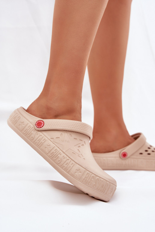 Féminin Pantoufles légères Big Star II275012 beige Féminin Pantoufles légères Big Star II275012 beige