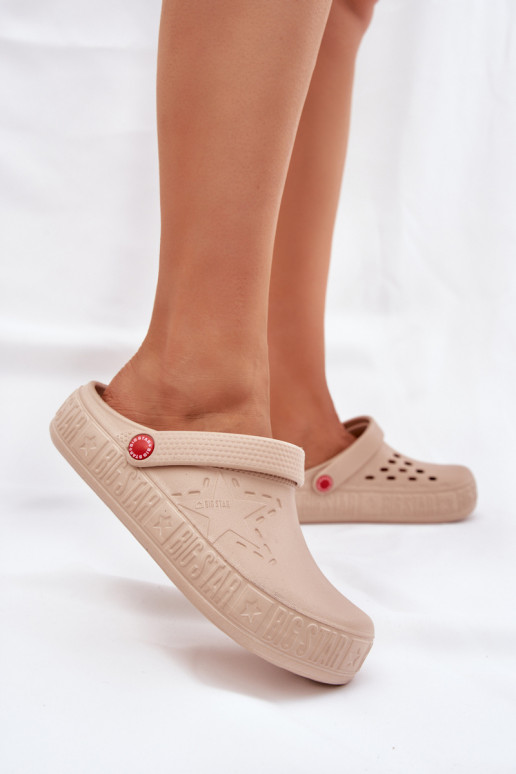 Féminin Pantoufles légères Big Star II275012 beige Féminin Pantoufles légères Big Star II275012 beige