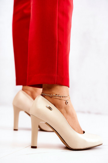 Chaussures à talons hauts Sergio Leone beige Campbell 2