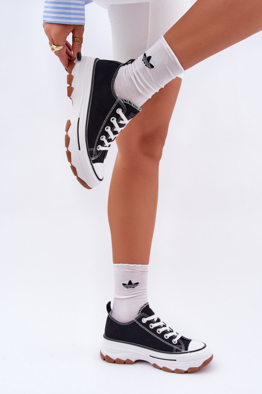 Faible Chaussures de loisirs avec une plateforme couleur noire AradÀin Faible Chaussures de loisirs avec une plateforme couleur noire AradÀin