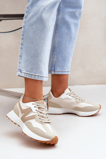 baskets Chaussures modèle baskets Féminin beige Britma