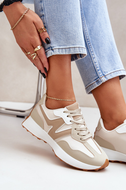baskets Chaussures modèle baskets Féminin beige Britma baskets Chaussures modèle baskets Féminin beige Britma