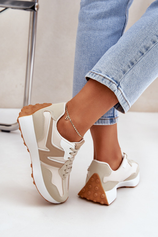 baskets Chaussures modèle baskets Féminin beige Britma baskets Chaussures modèle baskets Féminin beige Britma