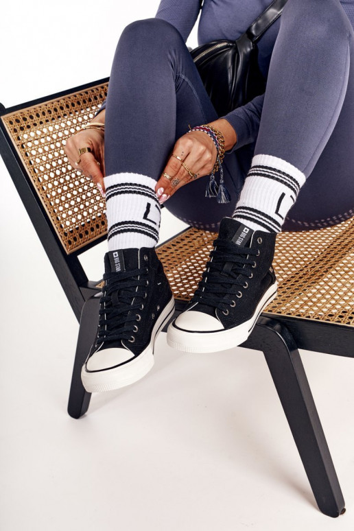 Féminin chaussures de loisirs à semelles Big Star DD274330 couleur noire