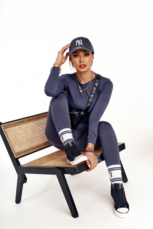 Feminin Freizeitschuhe mit Sohle Big Star DD274330 schZuarze Farbe