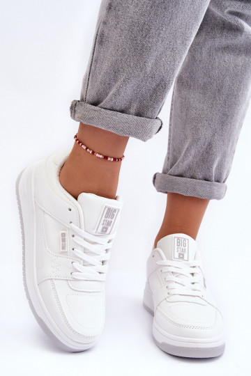 Chaussures de sport pour femmes, baskets Big Star MM274354 couleur blanche