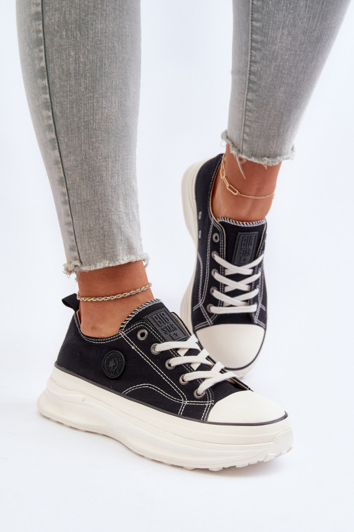 Chaussures de femme avec des semelles massives à la mode Big Star NN274125 couleur noire Chaussures de femme avec des semelles massives à la mode Big Star NN274125 couleur noire