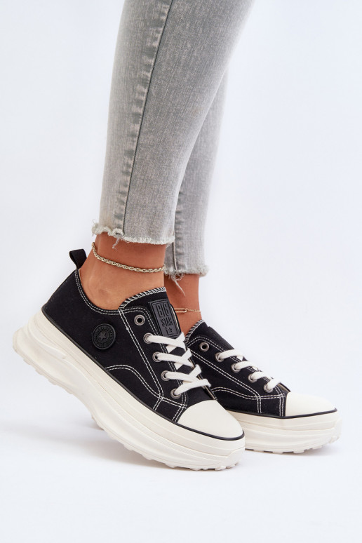 Chaussures de femme avec des semelles massives à la mode Big Star NN274125 couleur noire Chaussures de femme avec des semelles massives à la mode Big Star NN274125 couleur noire