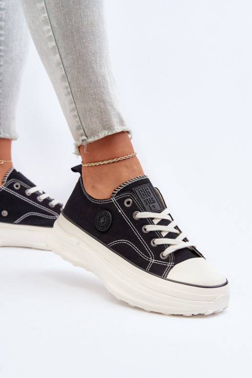 Chaussures de femme avec des semelles massives à la mode Big Star NN274125 couleur noire Chaussures de femme avec des semelles massives à la mode Big Star NN274125 couleur noire