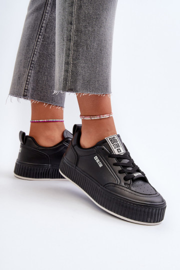 Chaussures modèle baskets Féminin avec une plateforme Big Star NN274255 couleur noire 2